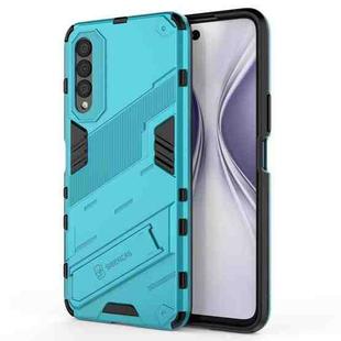 For Honor X20 SE Punk Armor 2 in 1 PC + TPU Shockproof Case with Invisible Holder(Blue)