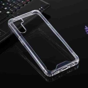 For OPPO A91 Four-corner Shockproof Transparent TPU + PC Protective Case