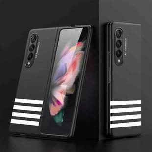 For Samsung Galaxy Z Fold3 5G GKK Ultra-thin Full Coverage Painted Protective Case(Four Bars Black)