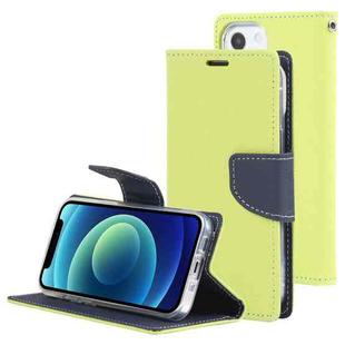 For iPhone 13 GOOSPERY FANCY DIARY Cross Pattern Horizontal Flip Leather Case with Holder & Card Slots & Wallet(Green)