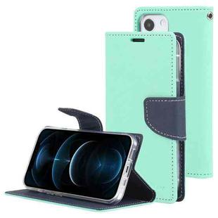 For iPhone 13 Pro GOOSPERY FANCY DIARY Cross Pattern Horizontal Flip Leather Case with Holder & Card Slots & Wallet (Mint Green)