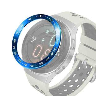 For Huawei Watch GT2e Smart Watch Stainless Steel Bezel Ring, Style:E Version Speed(Blue Ring White Lettering)