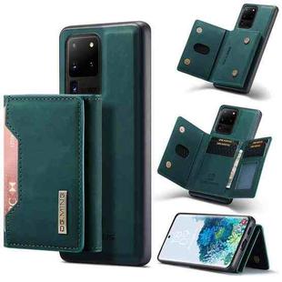 For Samsung Galaxy S20 Ultra DG.MING M2 Series 3-Fold Multi Card Bag Back Cover Shockproof Case with Wallet & Holder Function(Green)