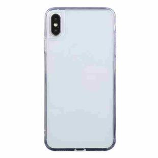 For iPhone X / XS Transparent Stepless Fine Hole Glass Protective Case