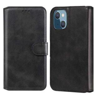 For iPhone 13 mini Classic Calf Texture PU + TPU Horizontal Flip Leather Case with Holder & Card Slots & Wallet (Black)
