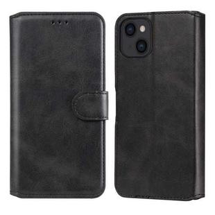 For iPhone 13 Classic Calf Texture PU + TPU Horizontal Flip Leather Case with Holder & Card Slots & Wallet(Black)