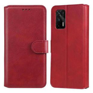 Classic Calf Texture PU + TPU Horizontal Flip Leather Case with Holder & Card Slots & Wallet For OPPO Realme GT 5G(Red)