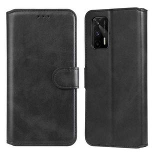 Classic Calf Texture PU + TPU Horizontal Flip Leather Case with Holder & Card Slots & Wallet For OPPO Realme GT 5G(Black)