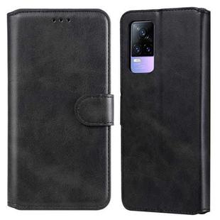 Classic Calf Texture PU + TPU Horizontal Flip Leather Case with Holder & Card Slots & Wallet For vivo V21e(Black)
