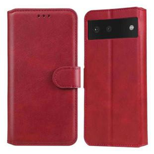 Classic Calf Texture PU + TPU Horizontal Flip Leather Case with Holder & Card Slots & Wallet For Google Pixel 6(Red)