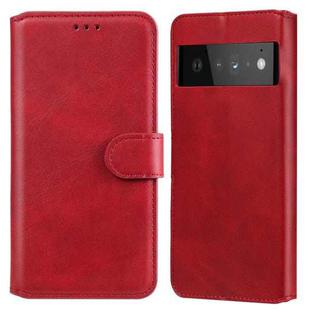 Classic Calf Texture PU + TPU Horizontal Flip Leather Case with Holder & Card Slots & Wallet For Google Pixel 6 Pro(Red)