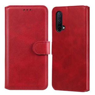 Classic Calf Texture PU + TPU Horizontal Flip Leather Case with Holder & Card Slots & Wallet For OnePlus Nord CE 5G(Red)