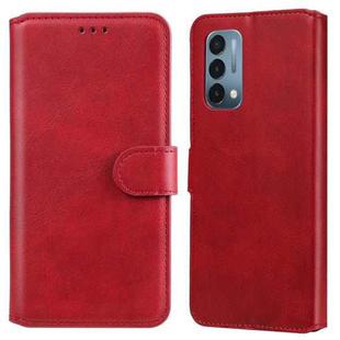 Classic Calf Texture PU + TPU Horizontal Flip Leather Case with Holder & Card Slots & Wallet For OnePlus N200 5G(Red)