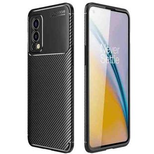 For OnePlus Nord 2 5G Carbon Fiber Texture Shockproof TPU Case(Black)