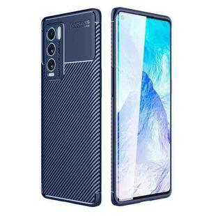 For OPPO Realme GT Explorer Master Carbon Fiber Texture Shockproof TPU Case(Blue)