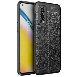 For OnePlus Nord 2 5G Litchi Texture TPU Shockproof Case(Black)