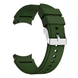 For Samsung Galaxy Watch4 40mm Silicone Watch Band(Army Green)