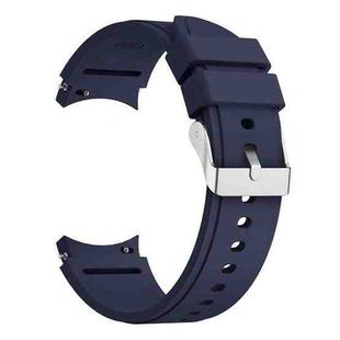 For Samsung Galaxy Watch4 Classic 42mm Silicone Watch Band(Midnight Blue)