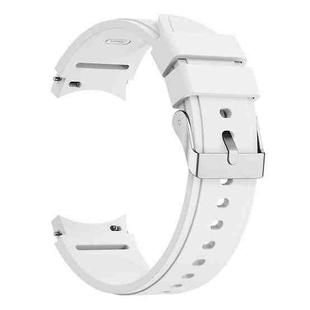 For Samsung Galaxy Watch4 Classic 46mm Silicone Watch Band(White)