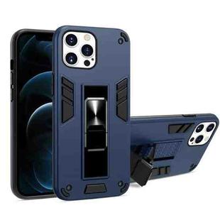 For iPhone 13 mini 2 in 1 PC + TPU Shockproof Protective Case with Invisible Holder (Royal Blue)