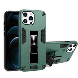 For iPhone 13 Pro Max 2 in 1 PC + TPU Shockproof Protective Case with Invisible Holder (Dark Green)