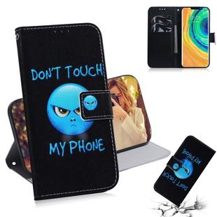 For Huawei Mate 30 Pro Coloured Drawing Pattern Horizontal Flip PU Leather Case with Holder & Card Slots & Wallet(Anger)