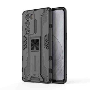 For OPPO Realme Explorer Master Supersonic PC + TPU Shock-proof Protective Case with Holder(Black)