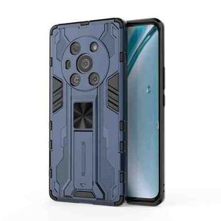 For Honor Magic 3 Pro Supersonic PC + TPU Shock-proof Protective Case with Holder(Dark Blue)