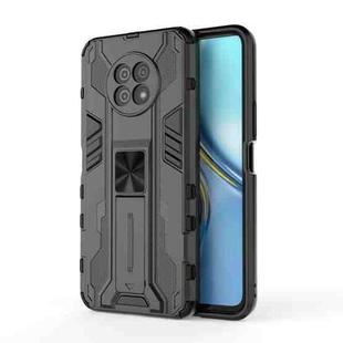 For Honor X20 5G Supersonic PC + TPU Shock-proof Protective Case with Holder(Black)