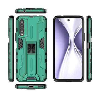For Honor X20 SE Supersonic PC + TPU Shock-proof Protective Case with Holder(Green)