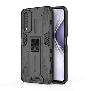 For Honor X20 SE Supersonic PC + TPU Shock-proof Protective Case with Holder(Black)
