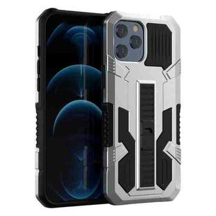 For iPhone 13 mini Vanguard Warrior All Inclusive Double-color Shockproof TPU + PC Protective Case with Holder (Silver)