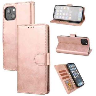 Crazy Horse Texture Horizontal Flip PU Leather Case with Holder & Card Slots & Wallet & Photo Frame For iPhone 13 mini(Pink)