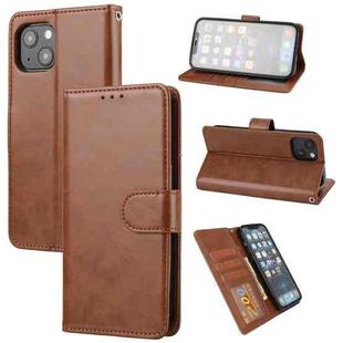 Crazy Horse Texture Horizontal Flip PU Leather Case with Holder & Card Slots & Wallet & Photo Frame For iPhone 13 mini(Brown)