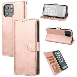 Crazy Horse Texture Horizontal Flip PU Leather Case with Holder & Card Slots & Wallet & Photo Frame For iPhone 13 Pro(Pink)