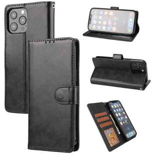 For iPhone 13 Pro Crazy Horse Texture Horizontal Flip PU Leather Case with Holder & Card Slots & Wallet & Photo Frame (Black)