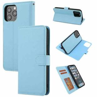 Cross Texture Detachable Horizontal Flip PU Leather Case with Holder & Card Slots & Wallet & Photo Frame For iPhone 13 Pro(Blue)