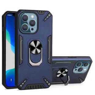 For iPhone 13 Pro PC + TPU Protective Case with 360 Degrees Rotatable Ring Holder (Royal Blue)