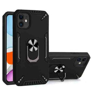PC + TPU Protective Case with 360 Degrees Rotatable Ring Holder For iPhone 11(Black)