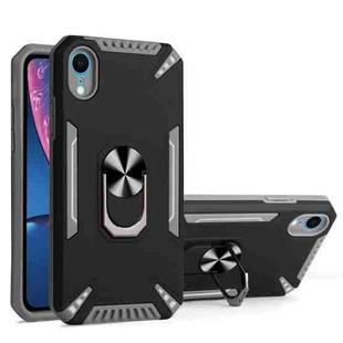 PC + TPU Protective Case with 360 Degrees Rotatable Ring Holder For iPhone XR(Gray)