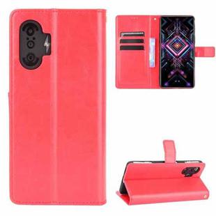 For Xiaomi Poco F3 GT Crazy Horse Texture Horizontal Flip Leather Case with Holder & Card Slots & Lanyard(Red)
