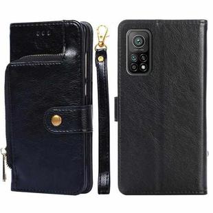 Zipper Bag PU + TPU Horizontal Flip Leather Case with Holder & Card Slot & Wallet & Lanyard For Xiaomi Redmi K30S(Black)