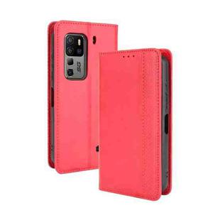 For Ulefone Armor 11 5G / Armor 11T 5G Magnetic Buckle Retro Crazy Horse Texture Horizontal Flip Leather Case with Holder & Card Slots & Photo Frame(Red)