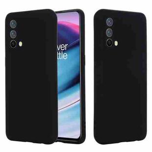 Pure Color Liquid Silicone Shockproof Full Coverage Case For OnePlus Nord CE 5G(Black)