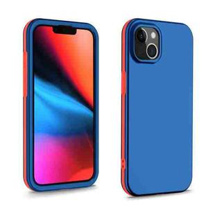 For iPhone 13 Dual-color 360 Degrees Full Coverage Protective PC + TPU Shockproof Case(Blue)