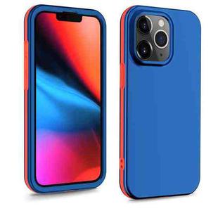 For iPhone 13 Pro Max Dual-color 360 Degrees Full Coverage Protective PC + TPU Shockproof Case (Blue)