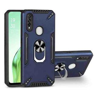 For OPPO A8 PC + TPU Protective Case with 360 Degrees Rotatable Ring Holder(Royal Blue)