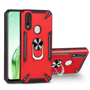 For OPPO A8 PC + TPU Protective Case with 360 Degrees Rotatable Ring Holder(Red)