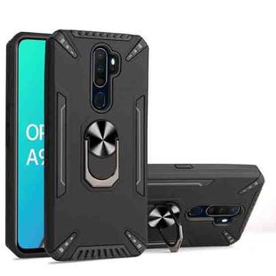For OPPO A9 2020 / A5 2020 PC + TPU Protective Case with 360 Degrees Rotatable Ring Holder(Black)