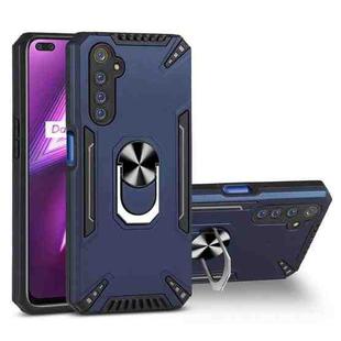 For Realme 6 Pro PC + TPU Protective Case with 360 Degrees Rotatable Ring Holder(Royal Blue)